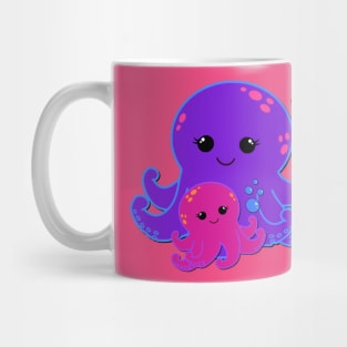 Mom and baby Octopus Mug